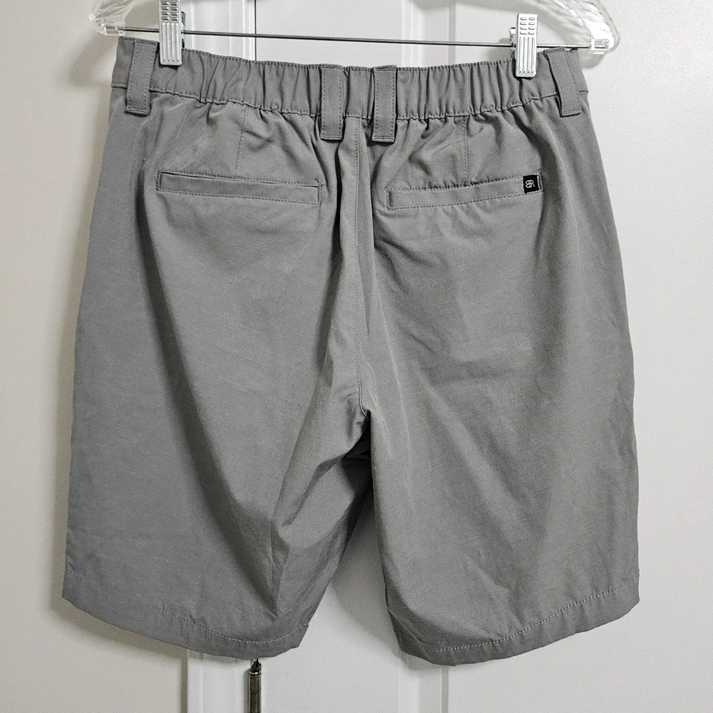 Banana Republic Shorts Mens 32 Gray Performance Stretch Hybrid Chino 9‎ Inseam